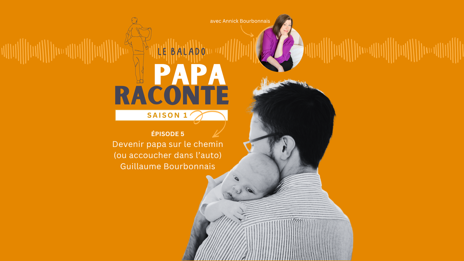Épisode 5 - Devenir papa sur le chemin (ou accoucher dans l’auto) Guillaume Bourbonnais